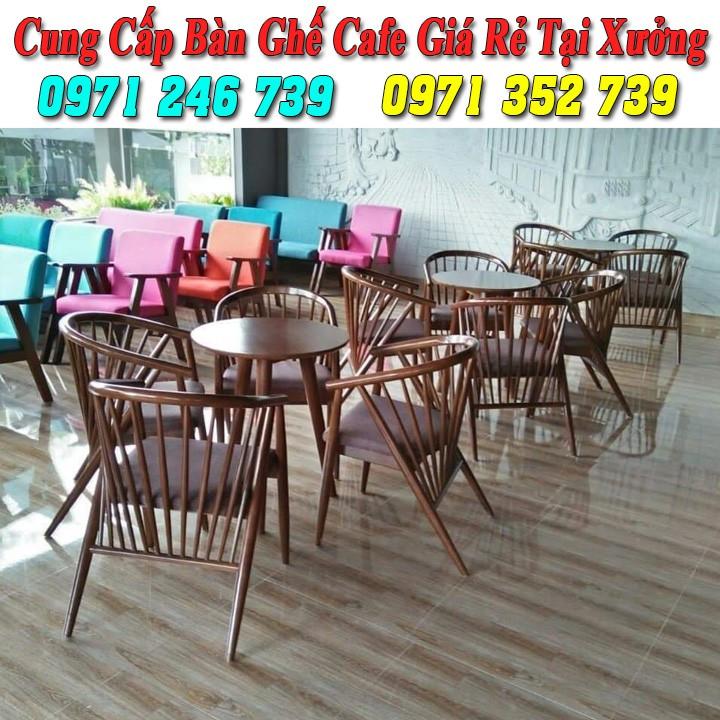 Bàn ghế gỗ cafe nhà hàng quán ăn