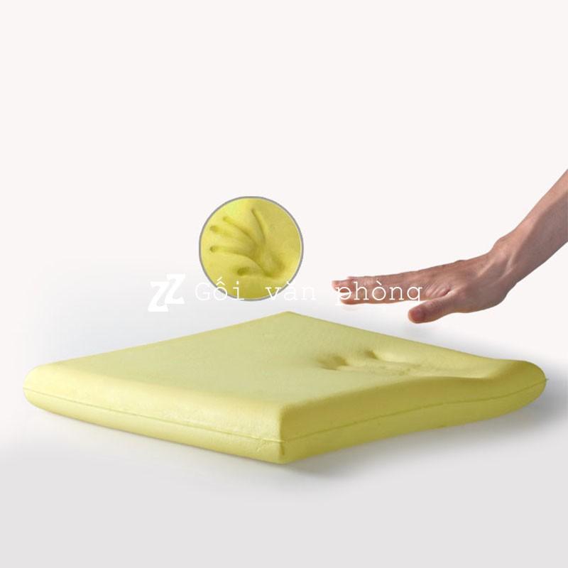 Gối Lót Ghế Ngồi Hình Vuông Cao Su Non ZURI PILLOW - GLM03 Size 40x40x5cm, Giảm Ê Nhức Mông, Tê Chân Khi Ngồi Lâu