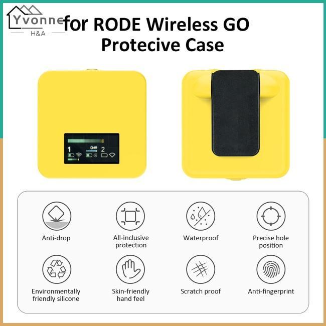 One Vỏ Silicon Bảo Vệ Chống Bụi Cho Micro Không Dây Rode go / go II