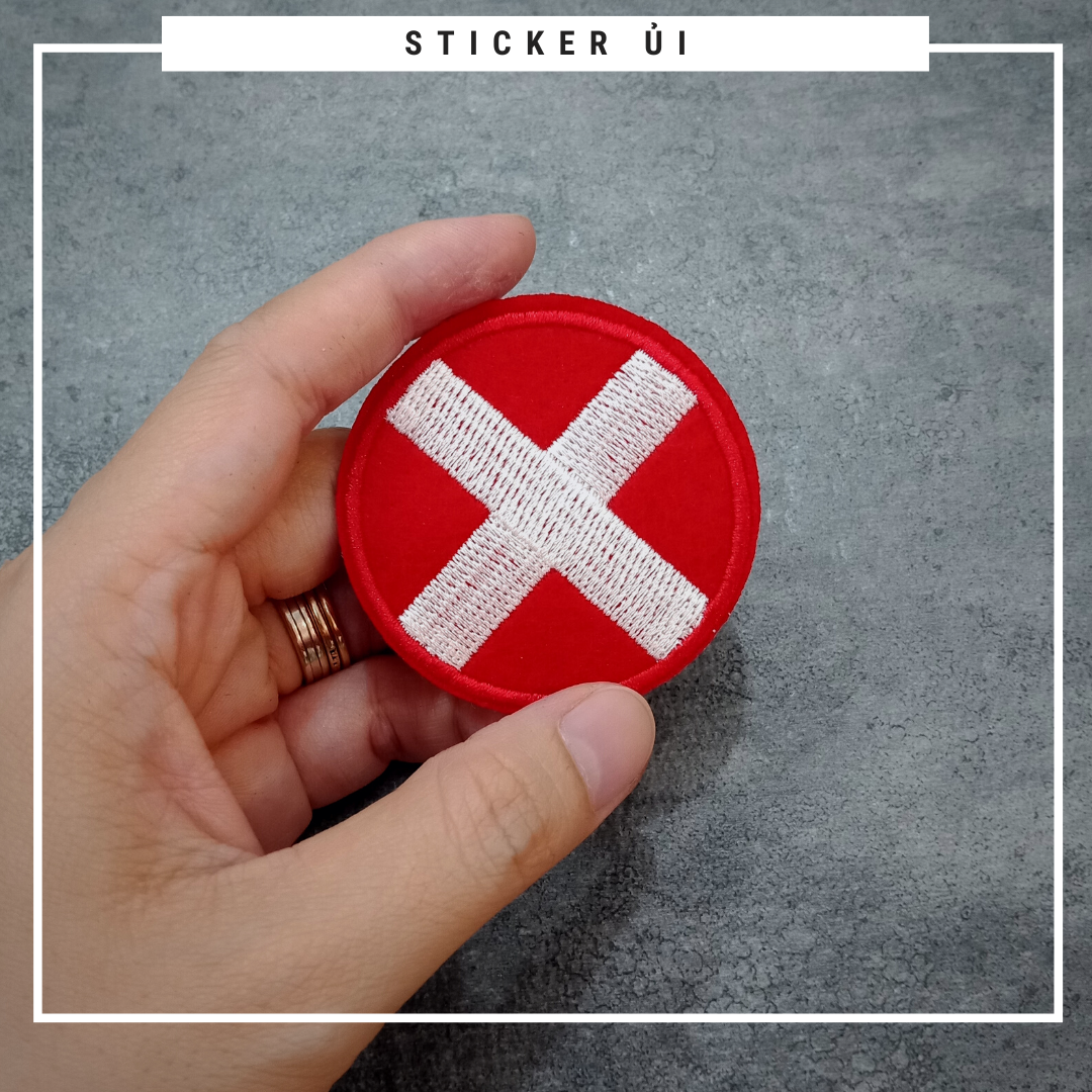 Phụ kiện trang trí áo thun tay lỡ unisex: Logo Sticker Patch Ủi Quần Áo, BALO, quần jogger chuẩn local brand streetstyle