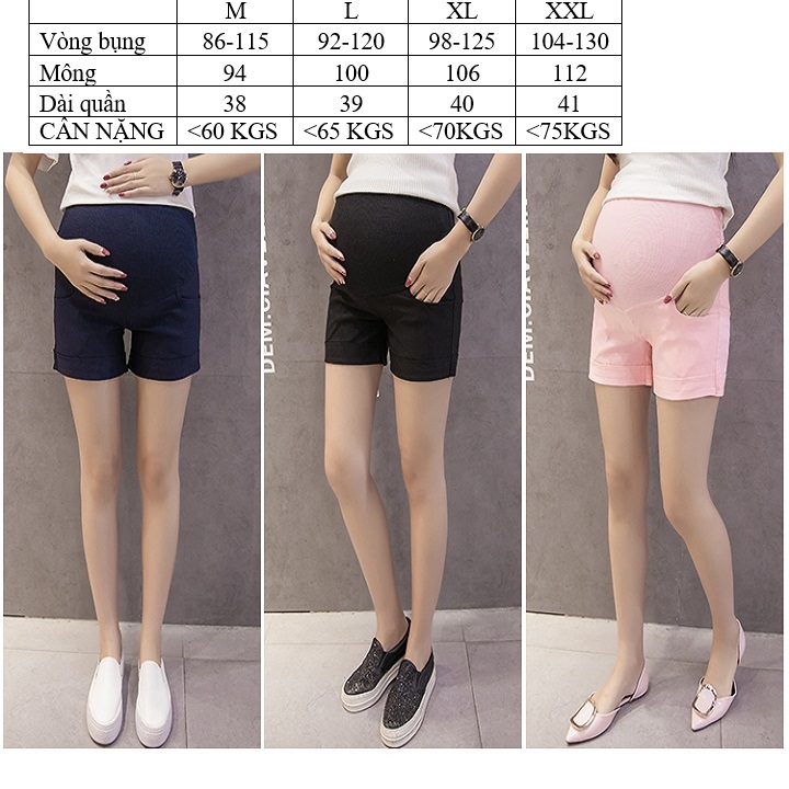 Quần bầu kaki ngắn xanh đen kaki QB52