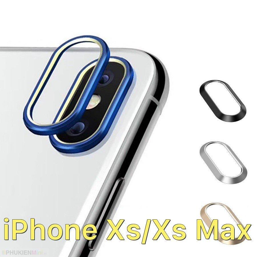 Vòng kim loại bảo vệ camera cho iPhone 7 8, iPhone X Xs Max, iPhone Xr