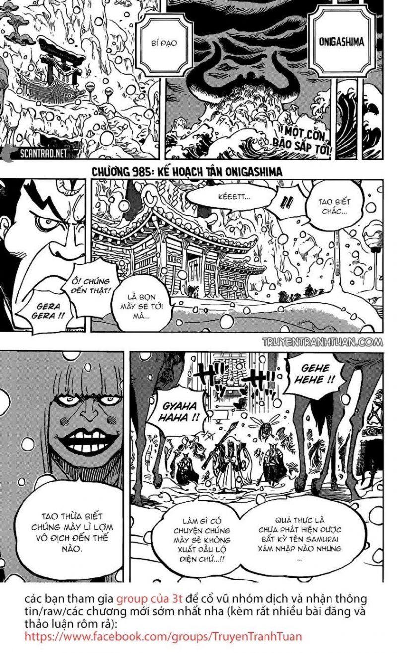 đảo hải tặc - one piece chapter 985 1