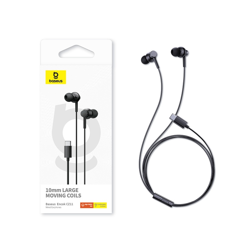 Tai Nghe Có Dây Baseus Encok CZ11 Wired Earphones (Type-C) (Hàng chính hãng)