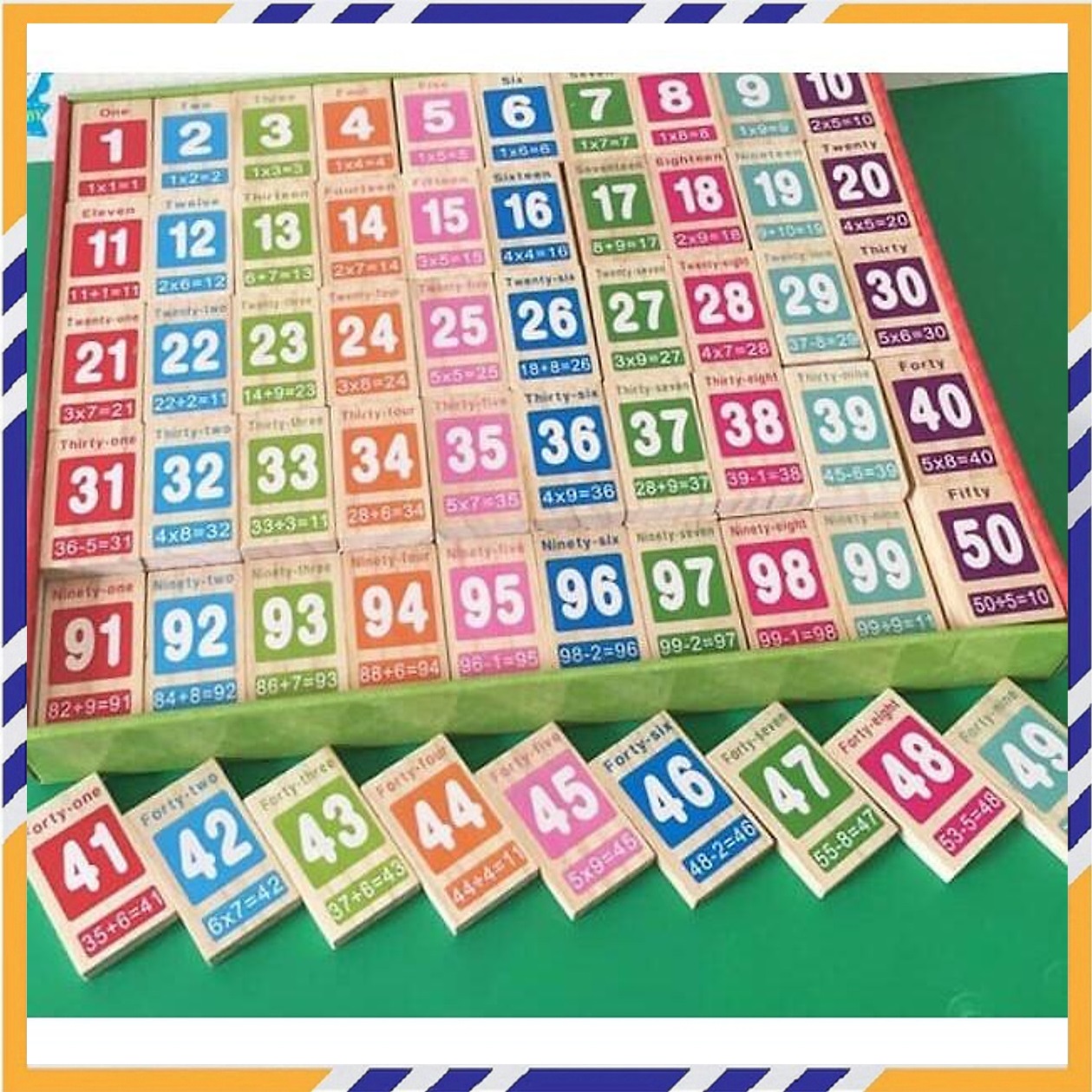 Đồ Chơi Gỗ, Bộ Domino Số 100 Quân, Đồ Chơi Trẻ Em Phát Triển Tư Duy Sáng Tạo