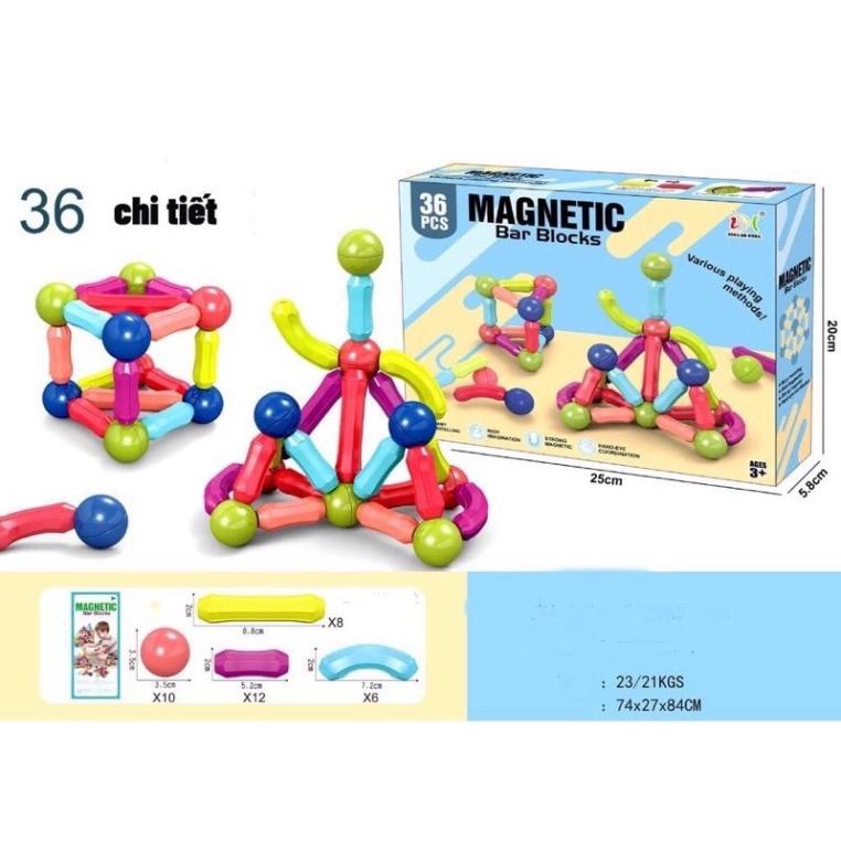 Ghép Hình Nam Châm 25 và 36 Chi Tiết- Ghép Hình Sáng Tạo Magnetic stocks