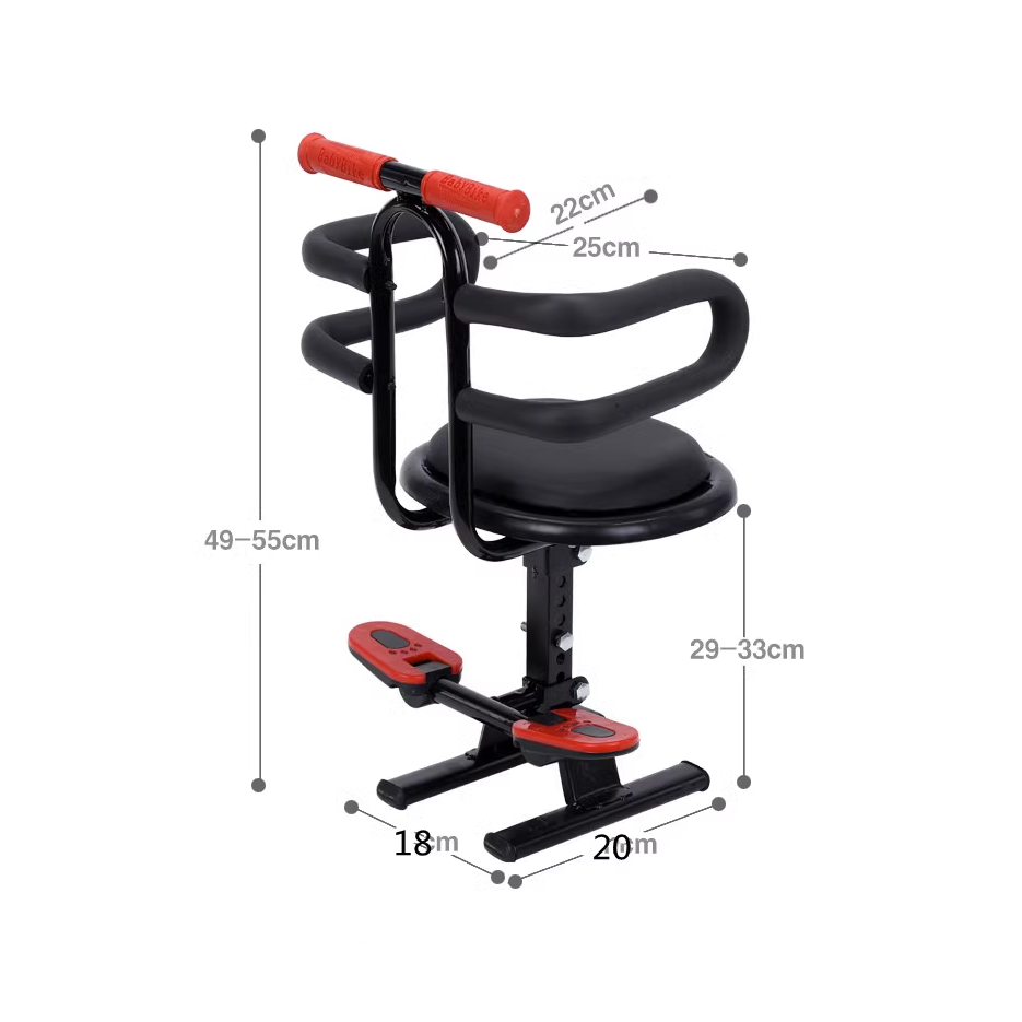 Ghế Ngồi Nâng Hạ Chiều Cao cho bé Đi Xe Máy xe điện Có Tay Vịn Baby Seat