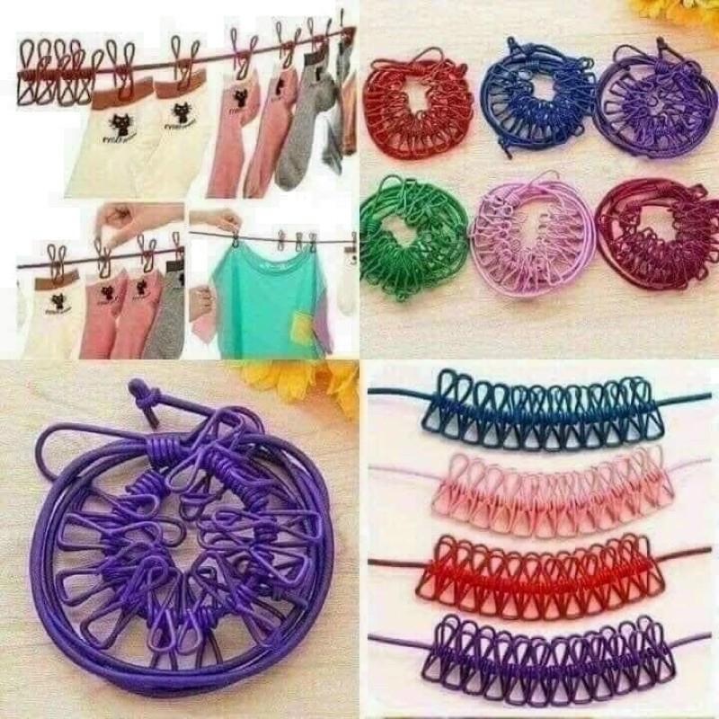 Dây phơi quần áo thông minh loại có kẹp và không kẹp