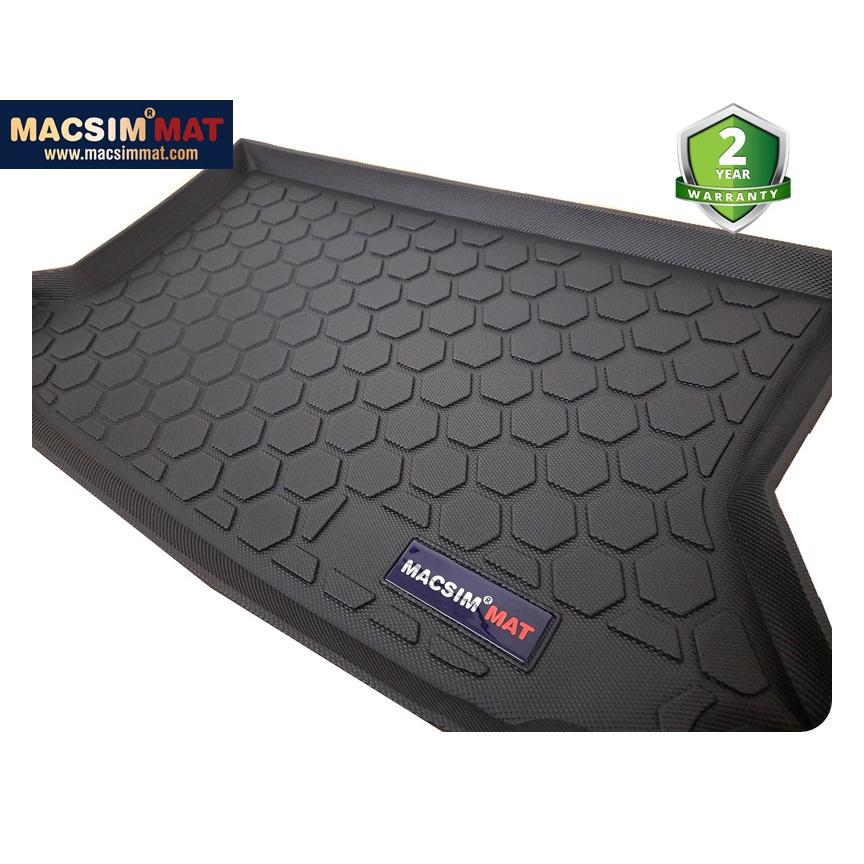 Thảm lót cốp xe ô tô Ford Ecosport 2013-2017 nhãn hiệu Macsim chất liệu TPV cao cấp màu đen