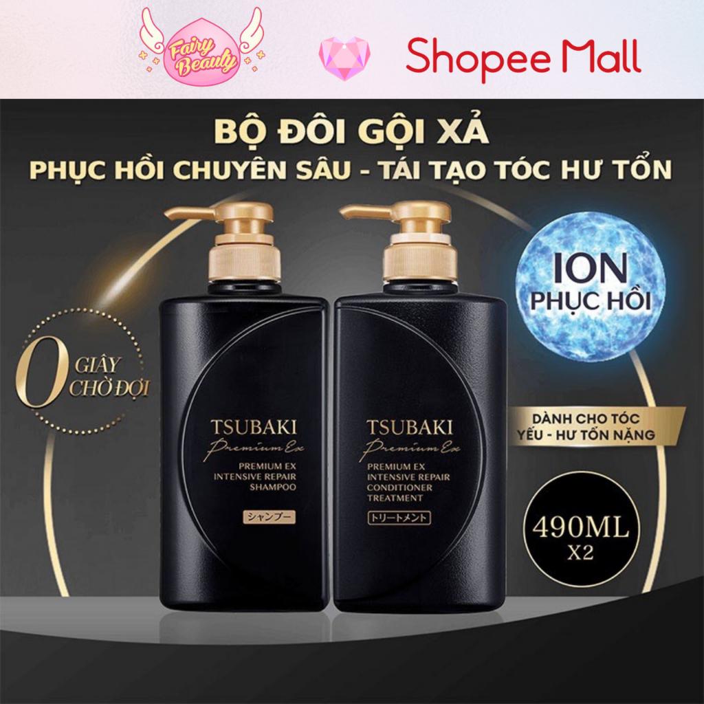 Bộ Đôi Dầu Gội, Dầu Xả ION Giúp Tái Tạo Cấu Trúc Tóc Và Phục Hồi Hư Tổn Chuyên Sâu Premium Ex 490ml/ Chai