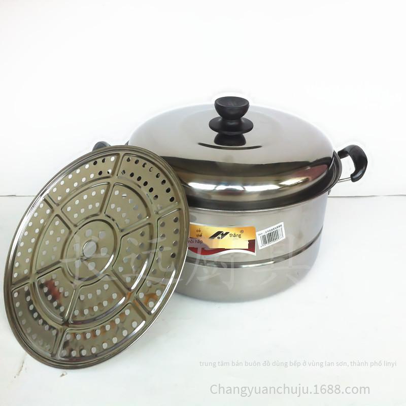 Đảm bảo chất lượng giá xuất xưởng 39 nhân dân tệ một lớp hai lớp Nengsheng nồi inox dày nồi hấp inox nồi súp đa năng quà tặng