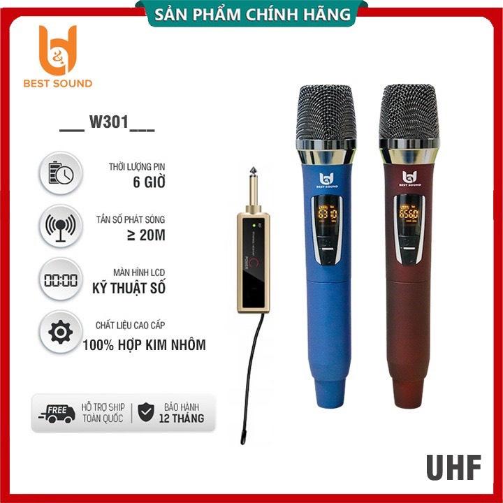 Bộ Micro không dây karaoke chuyên nghiệp ONTEKCO | E6S plus+| MV02 plus+ | BEST SOUND U-W301 plus+ | W003 plus