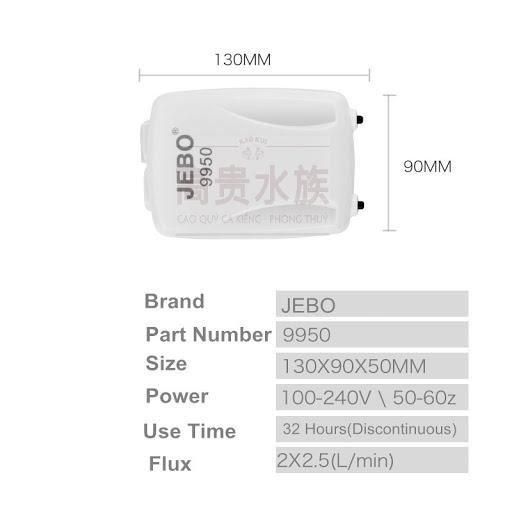 COMBO MÁY SỦI OXY TÍCH ĐIỆN JEBO 9950 TẶNG BỘ PHỤ KIỆN ĐI KÈM, DÂY OXY, ĐÁ SỦI