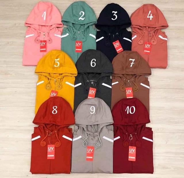 Áo khoác viền phát quang 6 túi hồng dâu