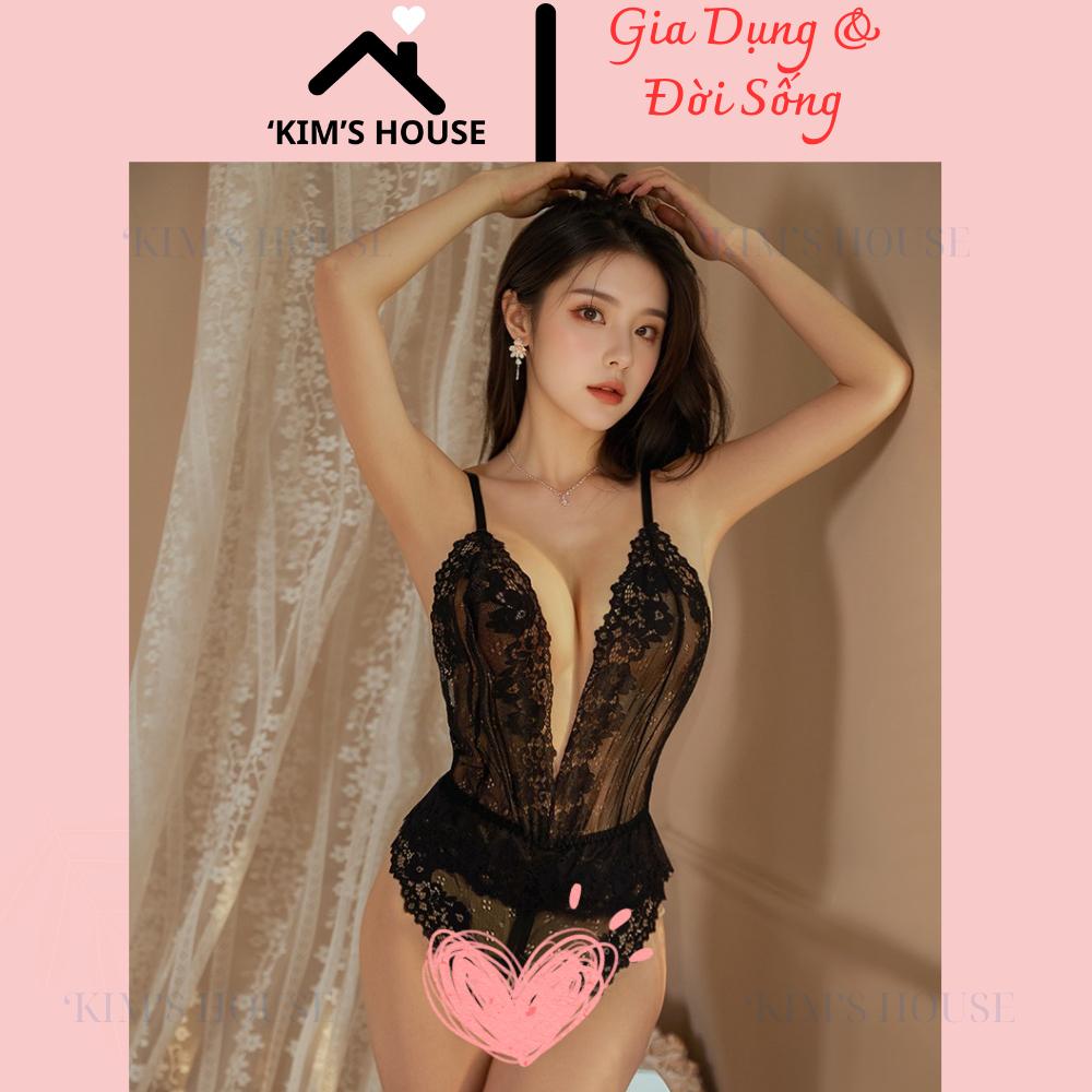 Bodysuit Ren Hở Lưng Sexy, Đồ Ngủ Liền Thân Gợi Cảm,Bodysuit Ren Mềm Mại, Co Dãn Sexy, Bodysuit Nữ Gợi Cảm C016