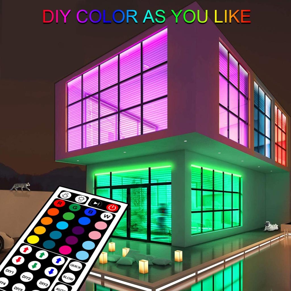 Bộ Đèn LED RGB Nháy Theo Nhạc Dài 5M, Đổi Màu,Đèn Trang Trí,LED RGB 5050 Chống Nước