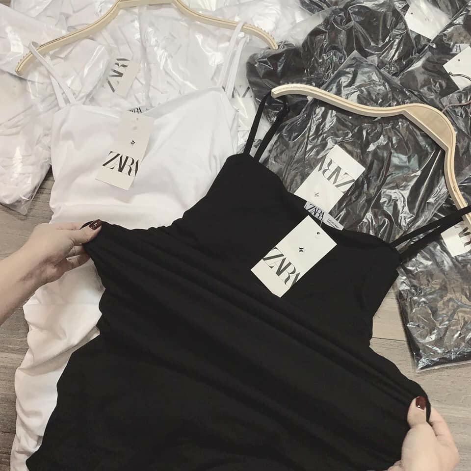 Váy ôm 2 dây SỢI BÚN dáng ngắn