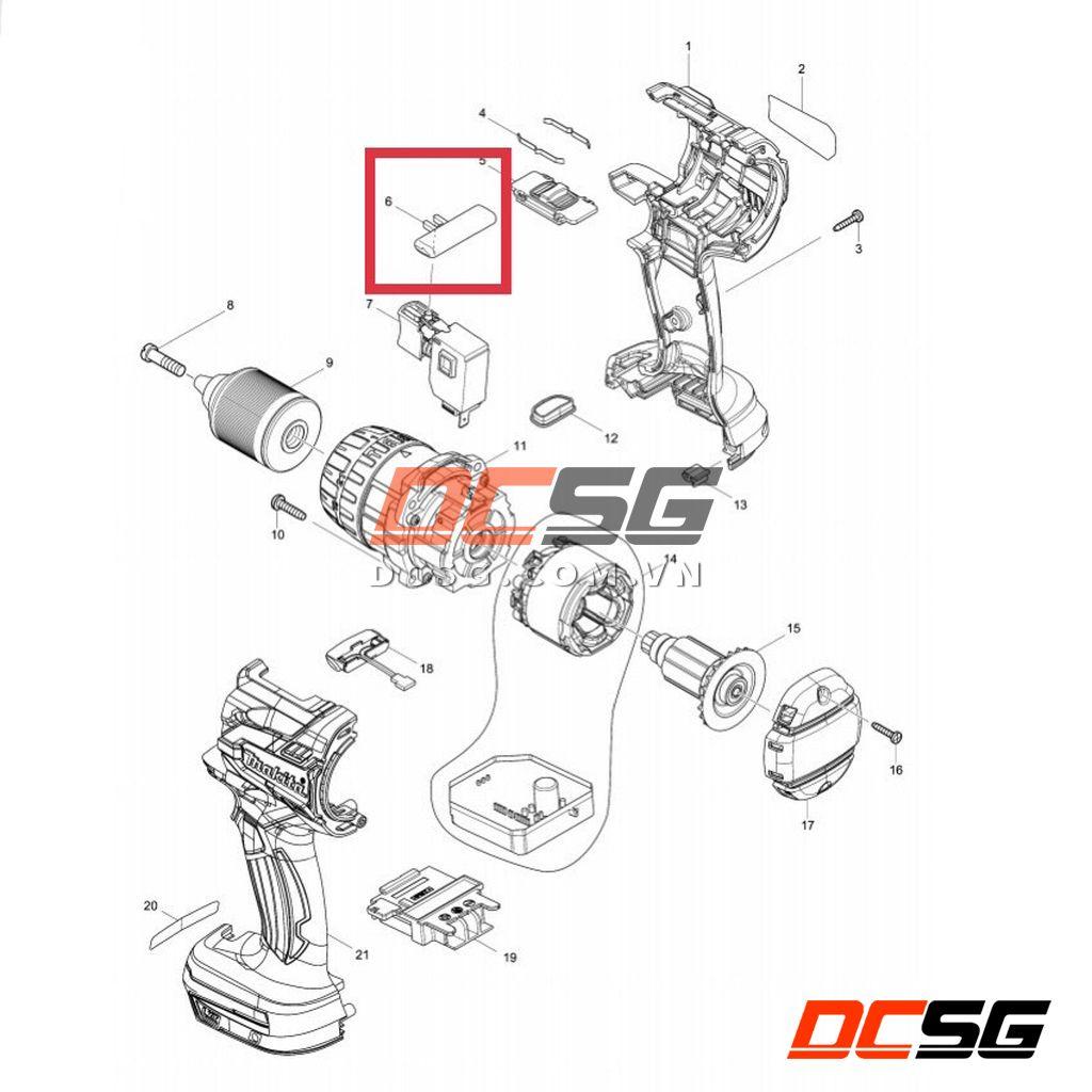 Cần gạt đão chiều động cơ cho máy khoan và vặn vít Makita 419250-0 | DCSG