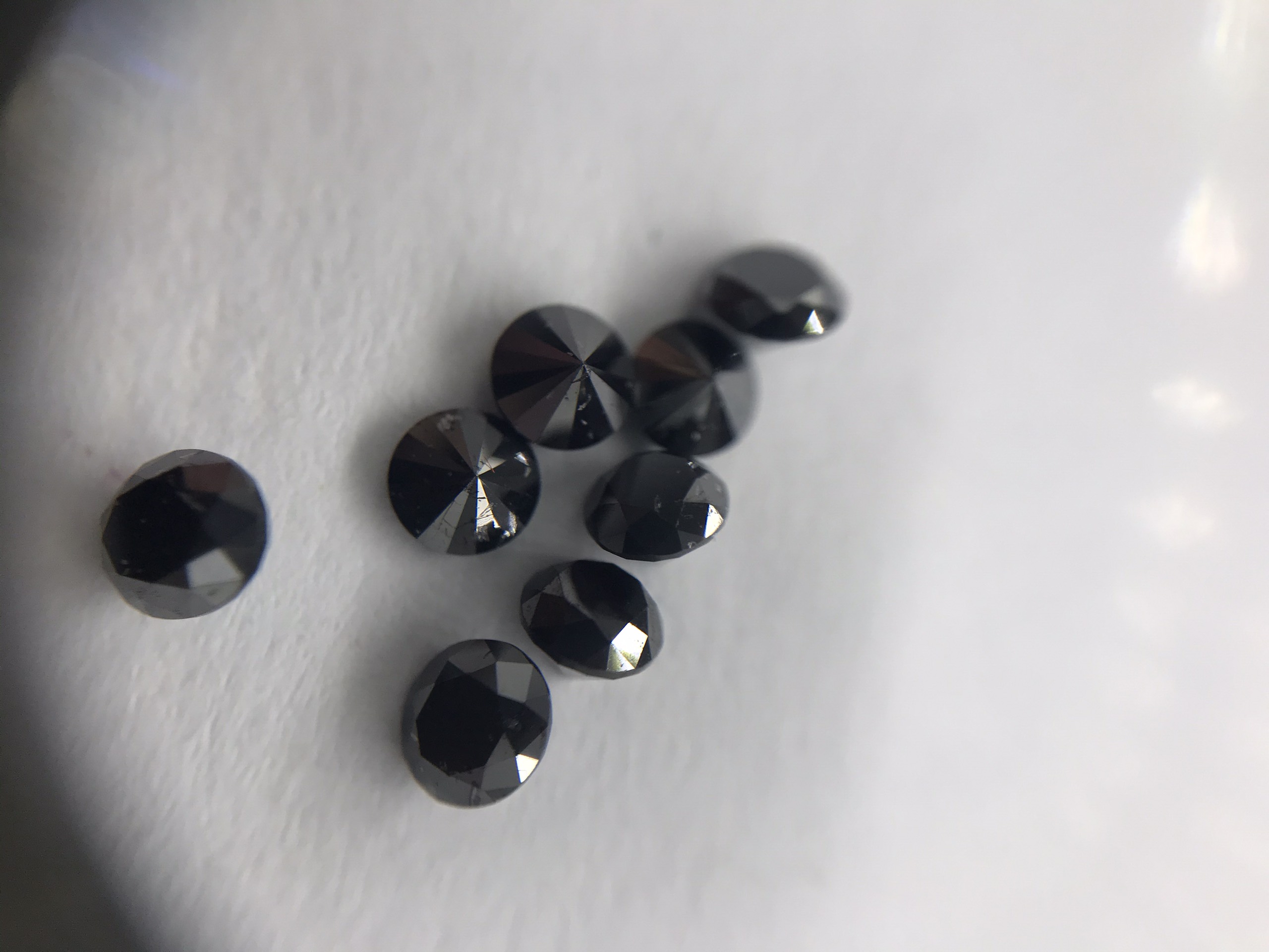 Kim Cương Đen Thiên Nhiên - 1.0mm - Đính Răng, Trang Sức - BLACK DIAMOND