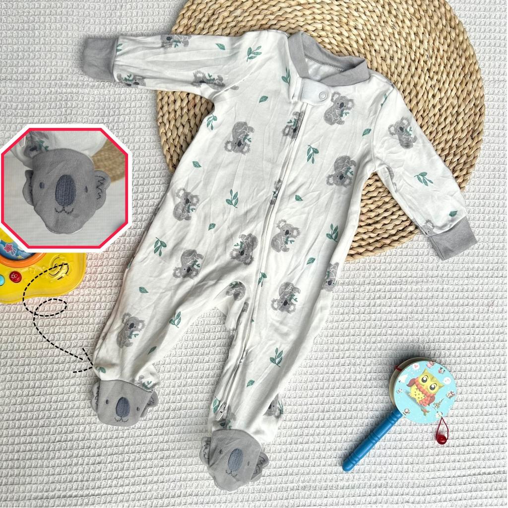 (0-9m) Body Liền Quần Ngủ Cotton Mềm Mịn HM/ Car..ter Cho Bé - Carter 6-9m / A2