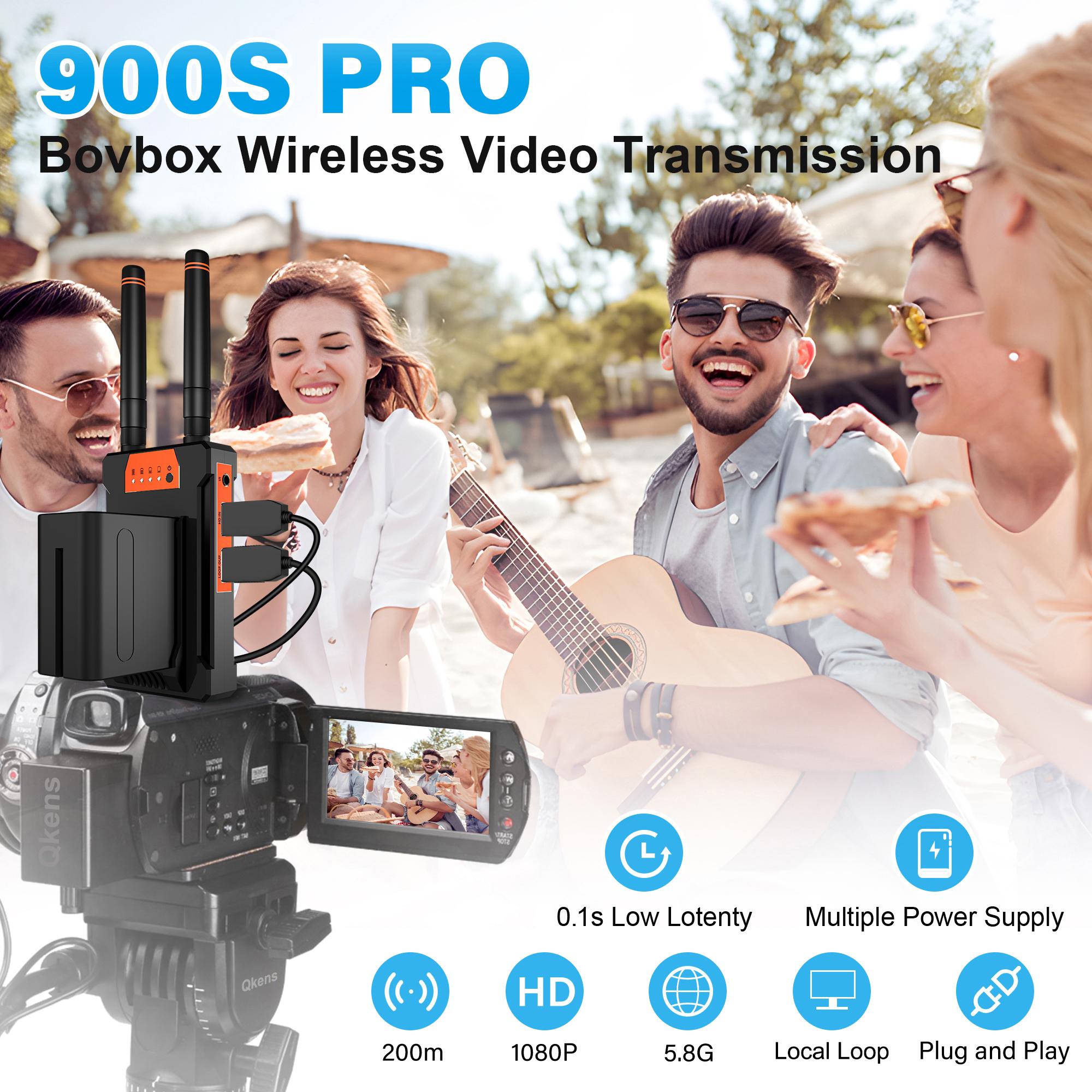 Máy phát video truyền video mở rộng HDMI truyền tải không dây cho máy quay máy quay máy ảnh phát trực tiếp Yolobox Pro