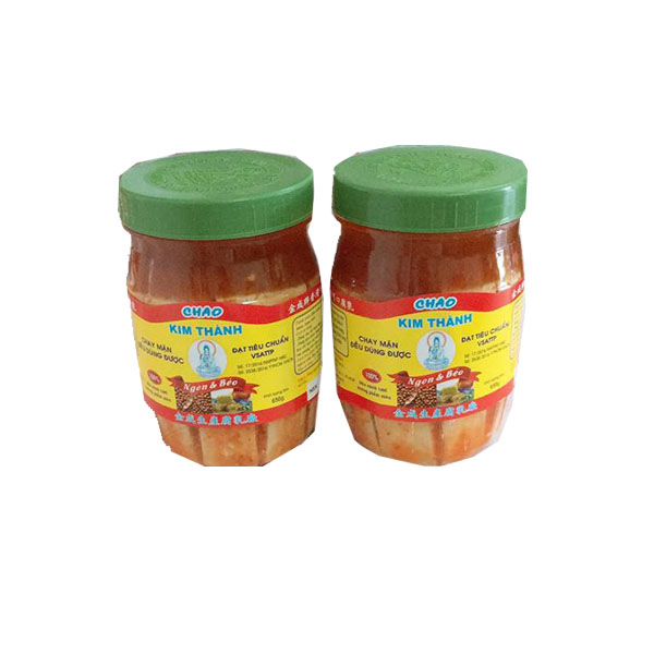 Chao ngon Kim Thành lốc 2 hũ (650 g)