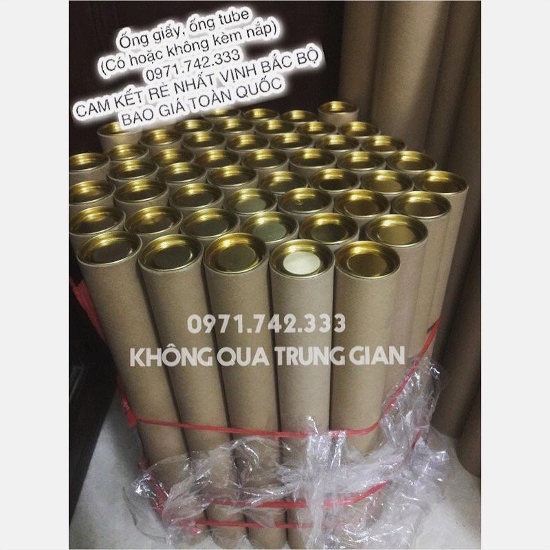 Ống Tube, ống giấy đựng poster, đựng tranh có nắp 2 đầu