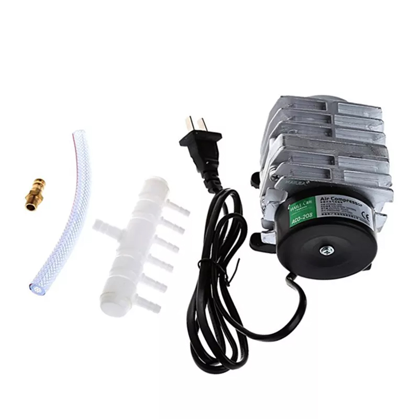 Máy sục sủi thổi khí oxy hồ bể cá cảnh HAILEA aco-208 (25w - 220v) | máy thổi oxy cho hồ bể cá 25w | máy sục khí bể cá điện 220v | máy sục khí bể cá mini | máy sục khí | máy sục khí mini | máy sục oxi bể cá