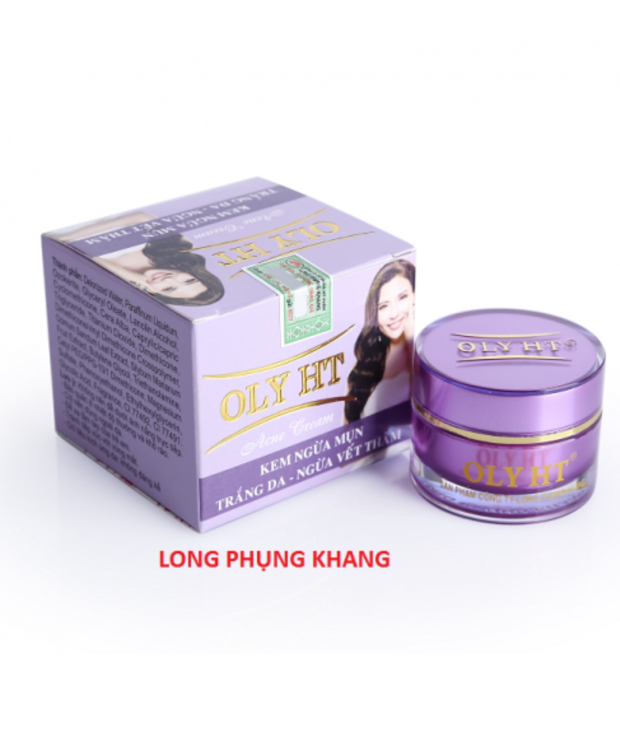 Kem Ngừa Mụn - Trắng Da &amp; Mờ Vết Thâm OLY HT Chính Hãng 12g