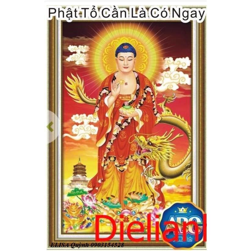 Tranh đá Phật A Di Đà DF572 - kích thước: 55 *85cm.