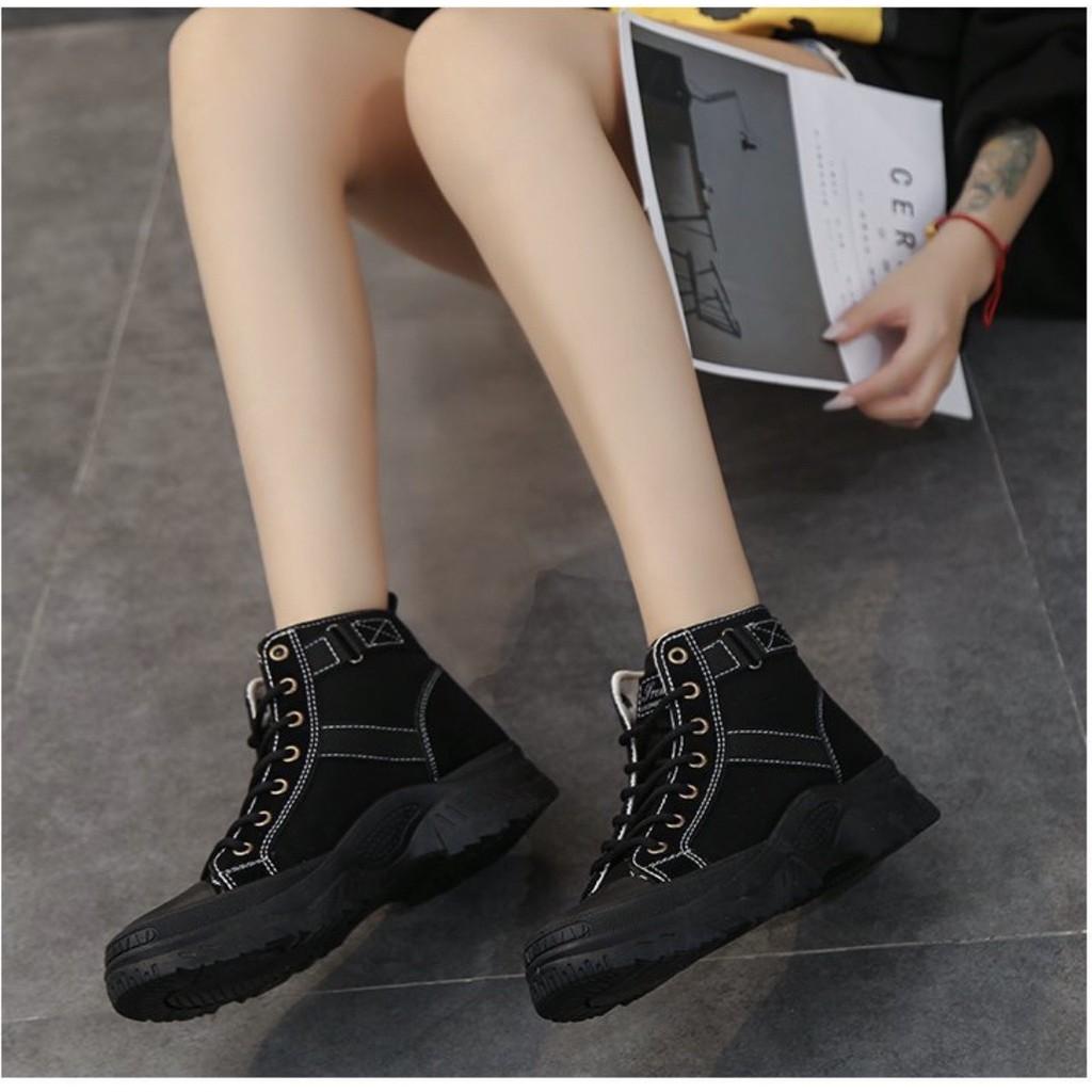 (S99) Bốt nữ dây buộc dáng giầy thể thao (mã A2090