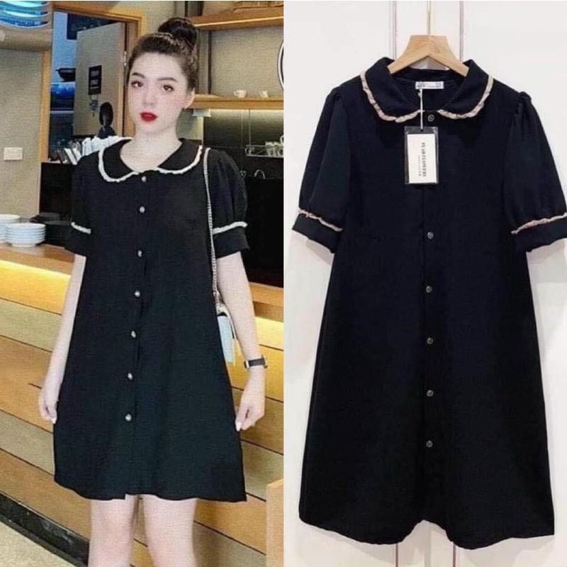 Váy bầu đẹp giá rẻ đầm bầu công sở thiết kế thời trang MAMADRESS dáng suông chất cực mát V06