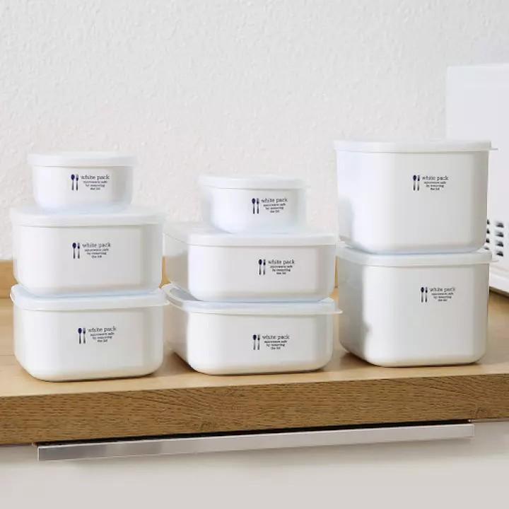 Set 2 hộp nhựa đựng thực phẩm White pack 280ml/1 hộp Nhật Bản