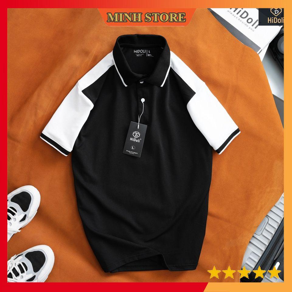 Áo Polo Nam Phối tay chất liệu cotton cao cấp, Áo thun nam có cổ Form đẹp cực chất  AT09 - MINHSTORE66