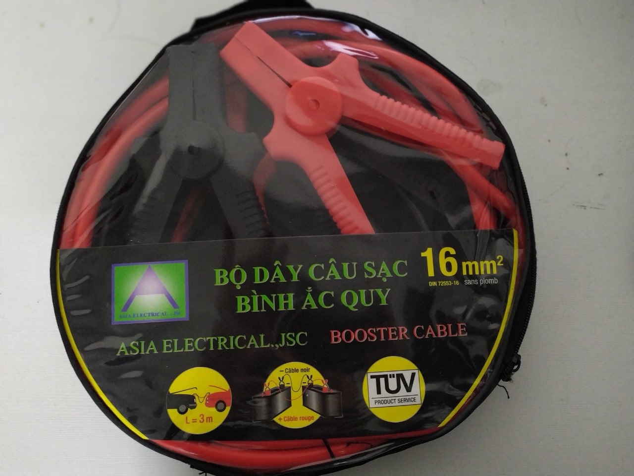 Bộ Dây Câu Bình Ắc Quy 2500AMP Dài 3 Mét