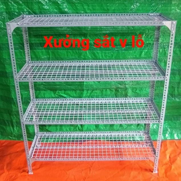 Kệ sắt v lỗ Rộng 40cm x Dài 1,2M Nhiều tầng kệ
