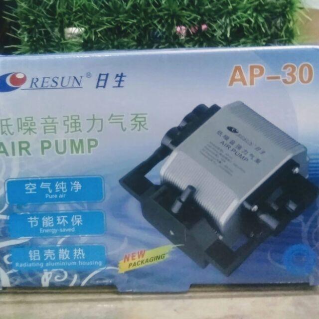 Máy Oxy Resun/Aquablue AP30 - Vỏ Nhôm Siêu Êm Siêu Mạnh