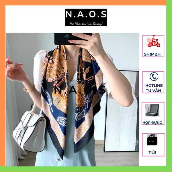 [KÈM HỘP+TÚI VẢI]-Khăn Đội đầu Lụa Vuông 90x90 cm Bandana Choàng Cổ đi biển Buộc Tóc Áo Yếm-Qùa tặng 20/10-quà tặng sinh nhật