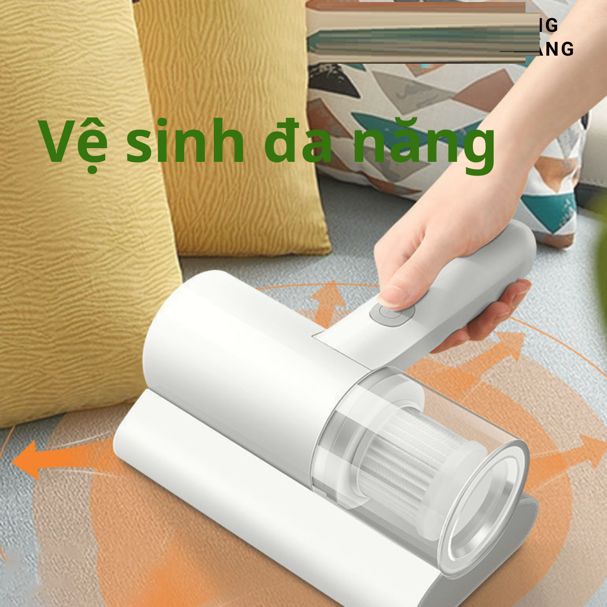 Máy hút bụi cầm tay mini giường nệm, chăn ga, ghế sofa