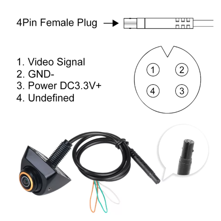 Camera lùi GreenYi G3AHD899 xoay 360 độ, độ nét cao AHD 1080P - Công nghệ cảm biến quang học, chip xử lý cực nét - HÀNG NHẬP KHẨU