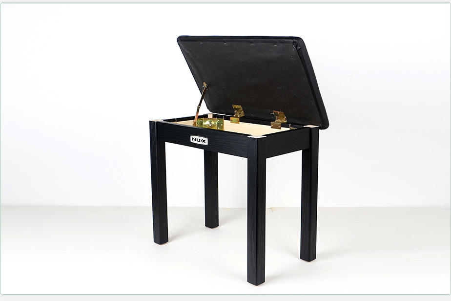 Ghế Piano gỗ cao cấp/ Piano Stool - Nux STL1 - Màu đen - Hàng chính hãng
