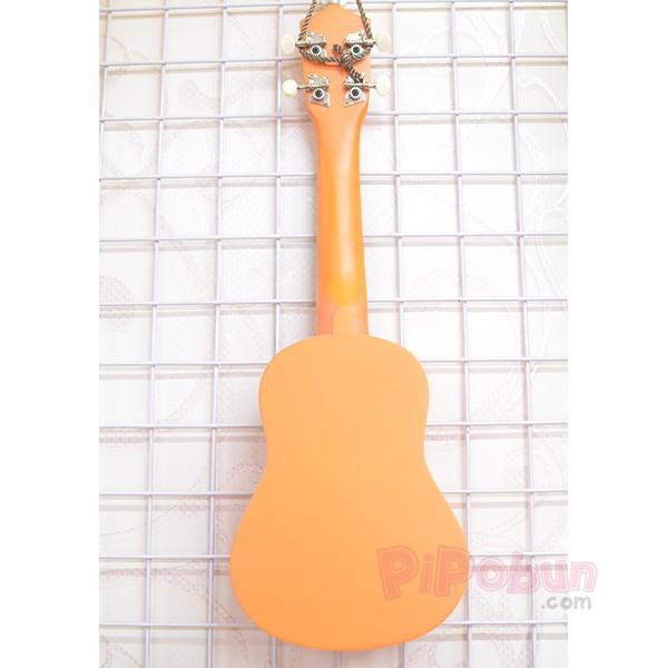 Đàn Ukulelele Orange Soprano (Màu cam) tặng kèm bao đựng + sách học + dây dự phòng + phím gảy