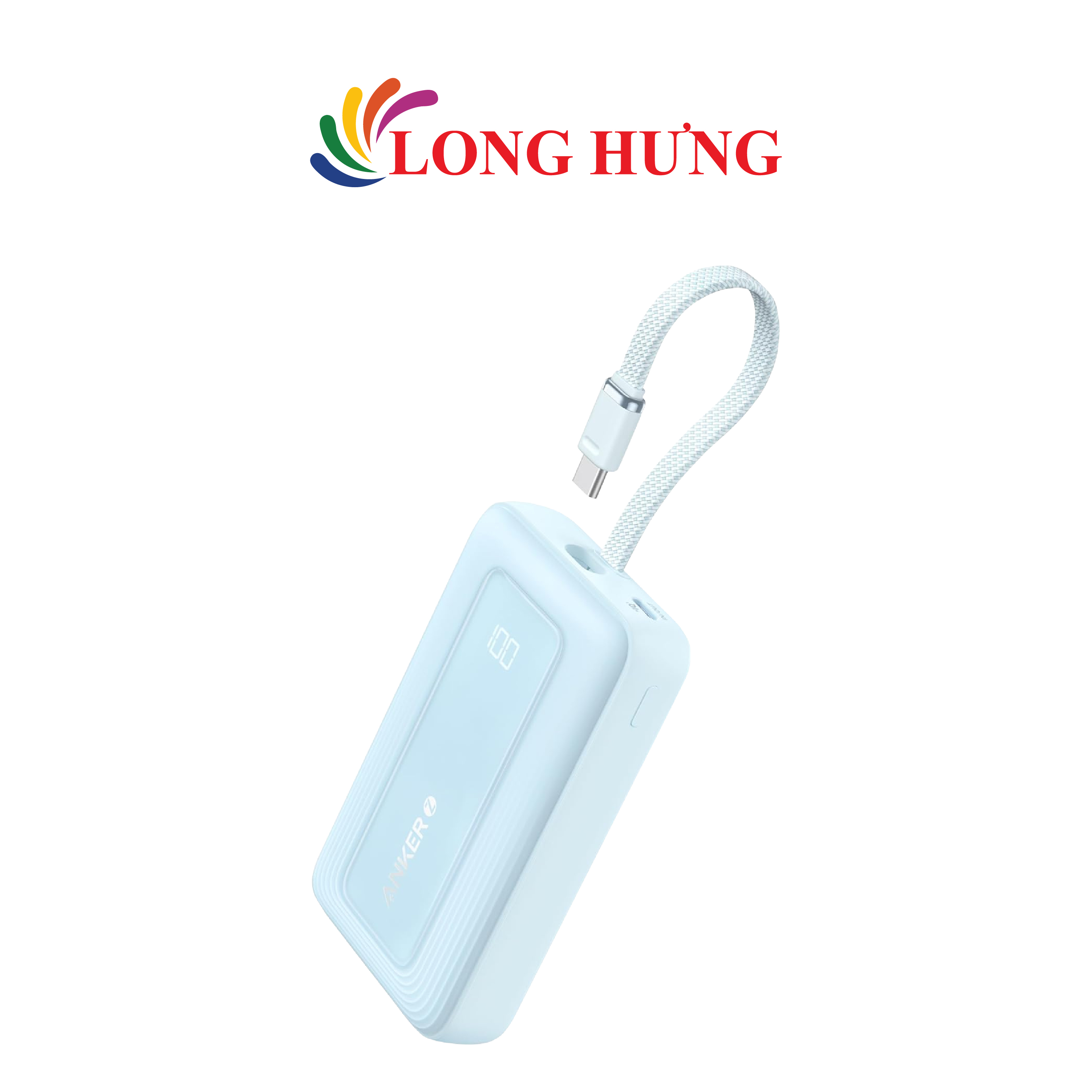 Sạc dự phòng Anker Zolo Power Bank 1USB 1Type-C 30W 10000mAh A1688 - Hàng chính hãng