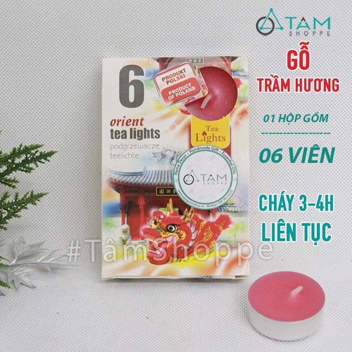 Vỉ 6 viên nến thơm tealight thiên nhiên NT-010