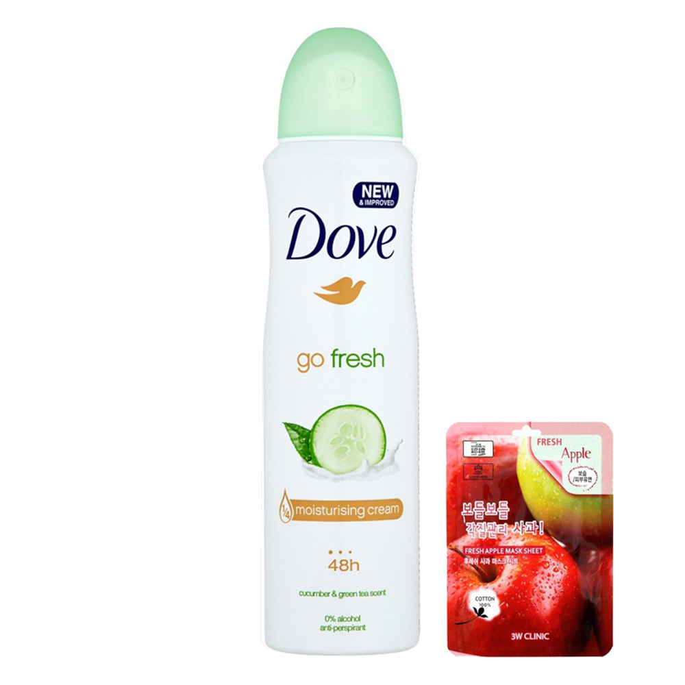 XỊT KHỬ MÙI DOVE 150ML CHÂU ÂU – HÀ LAN (Được Mask 3W)