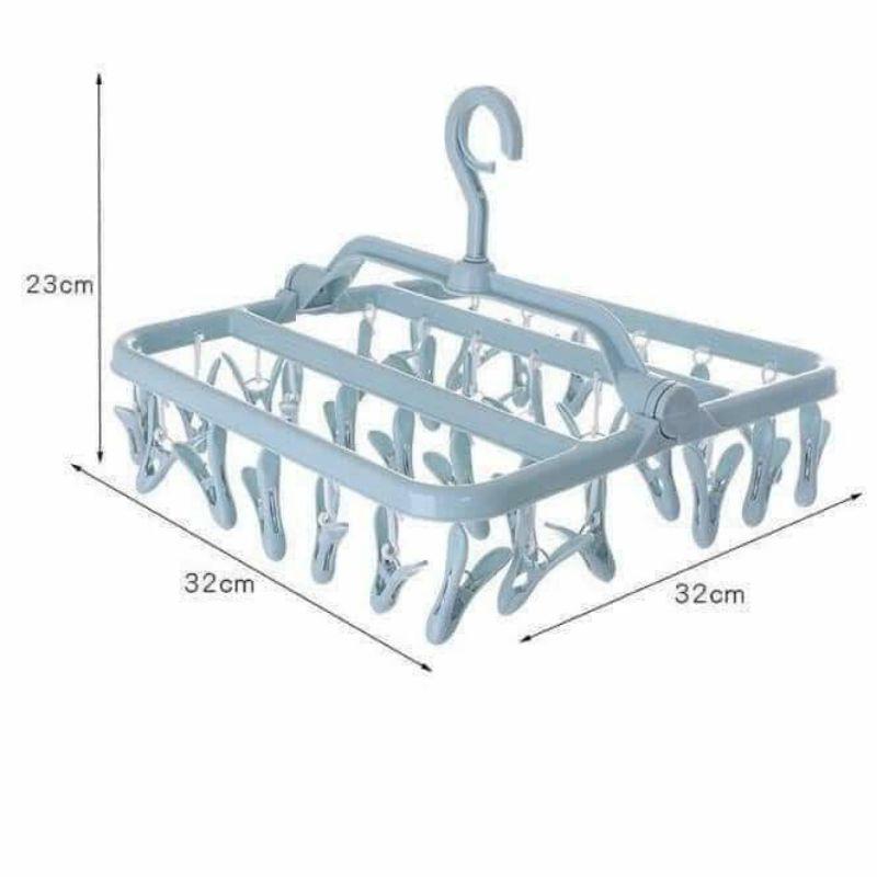 Móc chùm nhựa vuông 32 kẹp