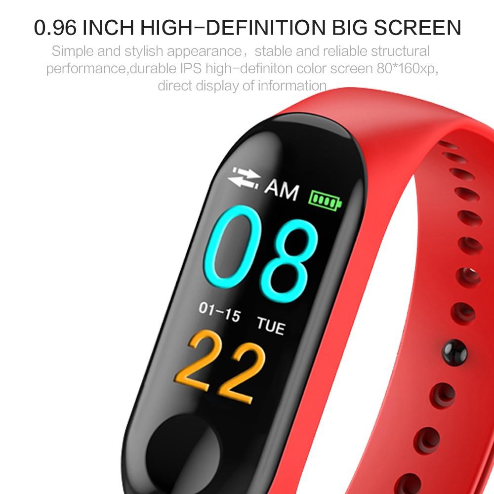 Trình theo dõi tập thể dục không thấm nước, Trình theo dõi hoạt động ngoài trời với nhịp tim Bước đồng hồ xem Bluetooth Pedometer Calorie Counter: Blue