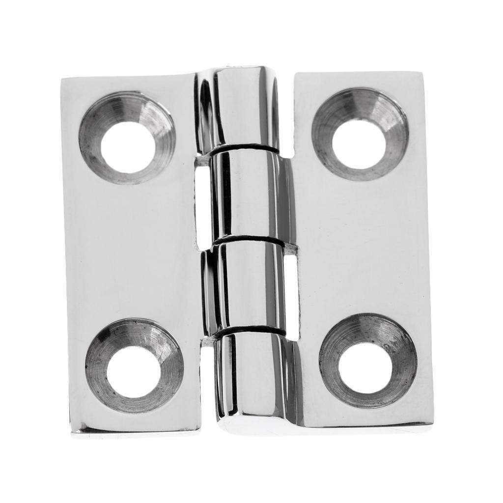 Folding High Polished Solid Cast Stainless Steel Butt Hinge Drawer Door Cabinet Cupboard Hardware 38mm/50mm