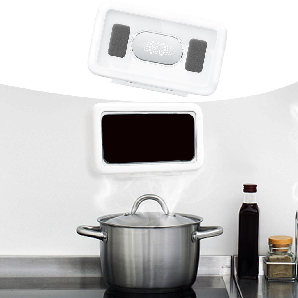 2Pcs Waterproof Wall Mount  Bathroom Phone Storage Case
