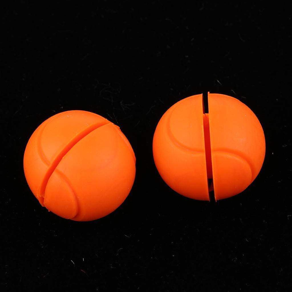 2xSilicone Tennis Racket Vibration Damper Racquet Shock Absorber Orange